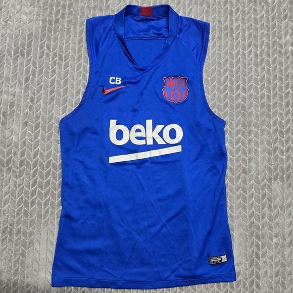 Nike Other - 2019-20 Nike‎ Barcelona FC Training Soccer Football Jersey Tank Top Shirt Medium